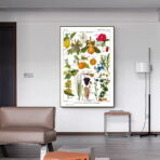 poster pianta vintage