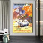 poster porsche vintage 1