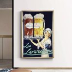 poster pubblicitario vintage di alcolici