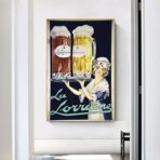poster pubblicitario vintage di alcolici