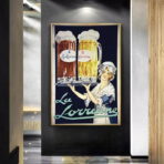 poster pubblicitario vintage di alcolici