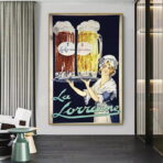 poster pubblicitario vintage di alcolici
