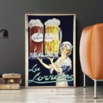 poster pubblicitario vintage di alcolici