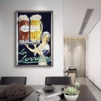 poster pubblicitario vintage di alcolici