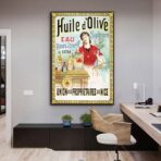 poster pubblicitario dellolio doliva