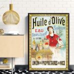 poster pubblicitario dellolio doliva