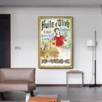 poster pubblicitario dellolio doliva
