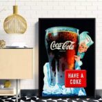 poster pubblicitario vintage della coca cola