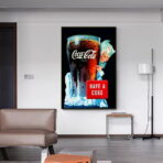 poster pubblicitario vintage della coca cola