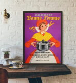 poster pubblicitario della cucina vintage