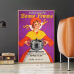 poster pubblicitario della cucina vintage