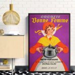 poster pubblicitario della cucina vintage