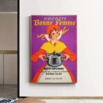 poster pubblicitario della cucina vintage