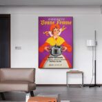 poster pubblicitario della cucina vintage