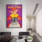 poster pubblicitario della cucina vintage