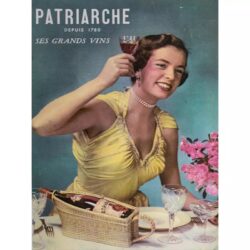 manifesto pubblicitario vintage donna