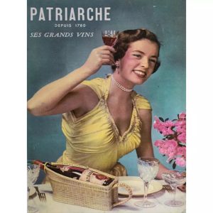 manifesto pubblicitario vintage donna