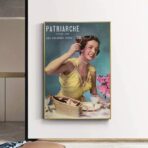 manifesto pubblicitario vintage donna