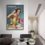 manifesto pubblicitario vintage donna