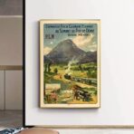 poster vintage puy de dome
