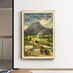 poster vintage puy de dome