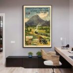 poster vintage puy de dome