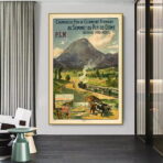 poster vintage puy de dome