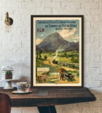 poster vintage puy de dome