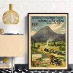 poster vintage puy de dome