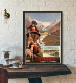 poster vintage dei pirenei 1
