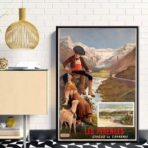 poster vintage dei pirenei 1
