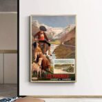 poster vintage dei pirenei 1