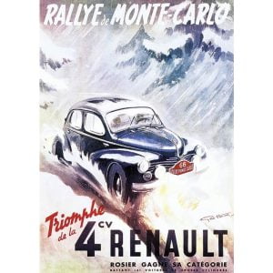 poster renault 4cv 2