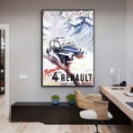 poster renault 4cv 2