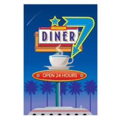 poster ristorante vintage