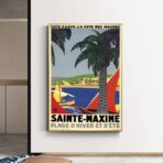 poster retro saint maxime