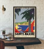 poster retro saint maxime