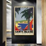 poster retro saint maxime