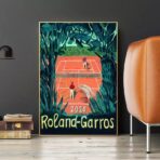 poster vintage roland garros 1