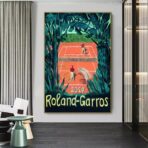 poster vintage roland garros 1