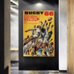 poster rugby vintage 1