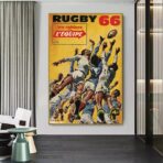 poster rugby vintage 1