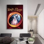 poster vintage del signore degli anelli 1