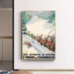 poster vintage br sport invernali saint pierre de chartreuse