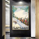 poster vintage br sport invernali saint pierre de chartreuse