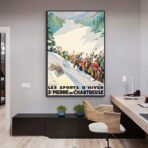poster vintage br sport invernali saint pierre de chartreuse