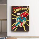 poster vintage di supereroi
