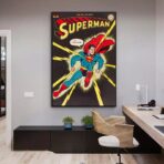 poster vintage di supereroi
