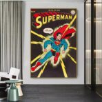 poster vintage di supereroi
