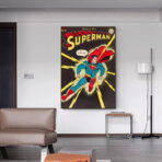 poster vintage di supereroi